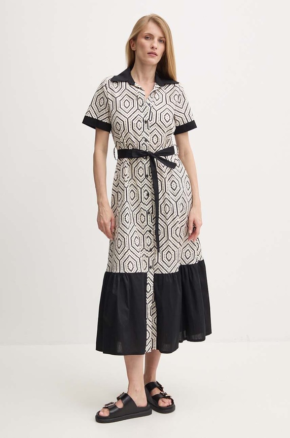 Answear.LAB sukienka wzorzyste czarny 2684.ikk