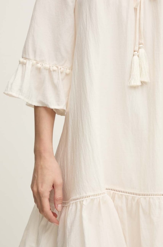 Answear Lab rochie din bumbac NL245918..ums bej