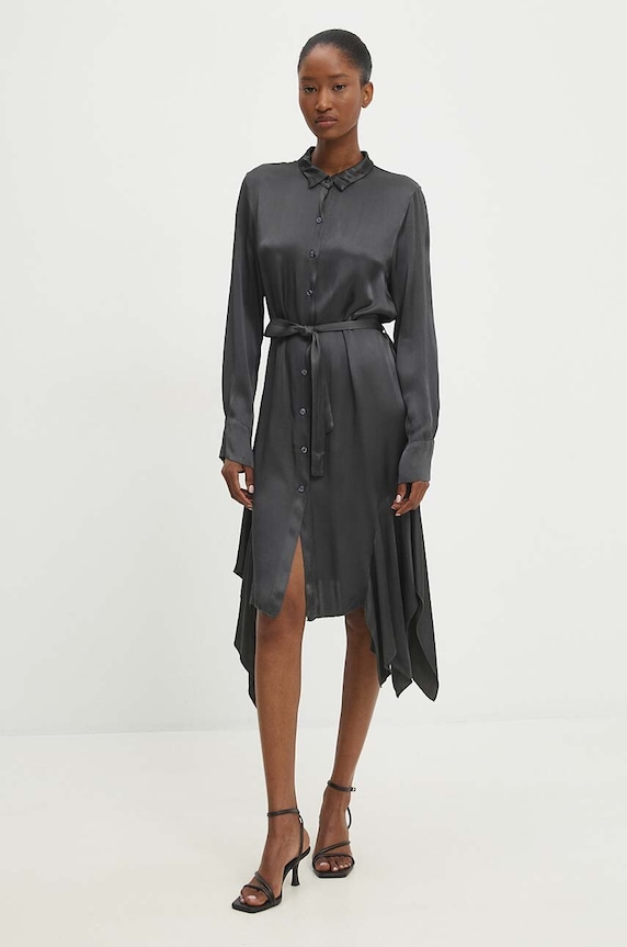Answear Lab rochie ab2238.ims gri WZ24