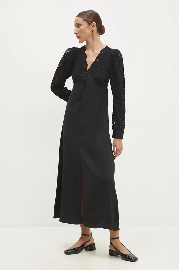 Answear Lab rochie 38057lr.FKK negru WZ24