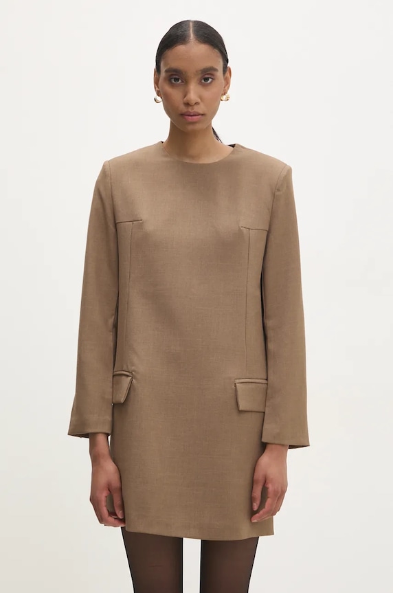 Answear Lab rochie b9662.ios bej WZ24