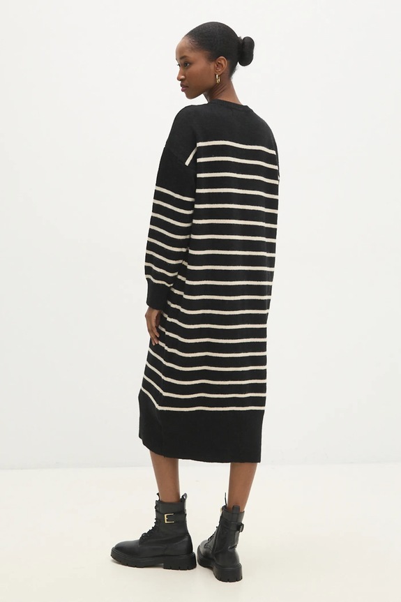 Odzież Answear.LAB sukienka z wełną 0267.tos czarny