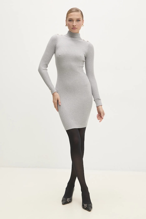Answear.LAB sukienka casual szary W0106AB.hms