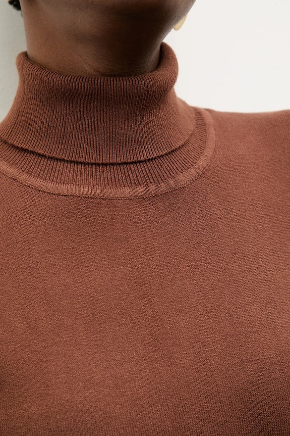 Answear Lab sweter z kaszmirem wf2408.1.FKK brązowy