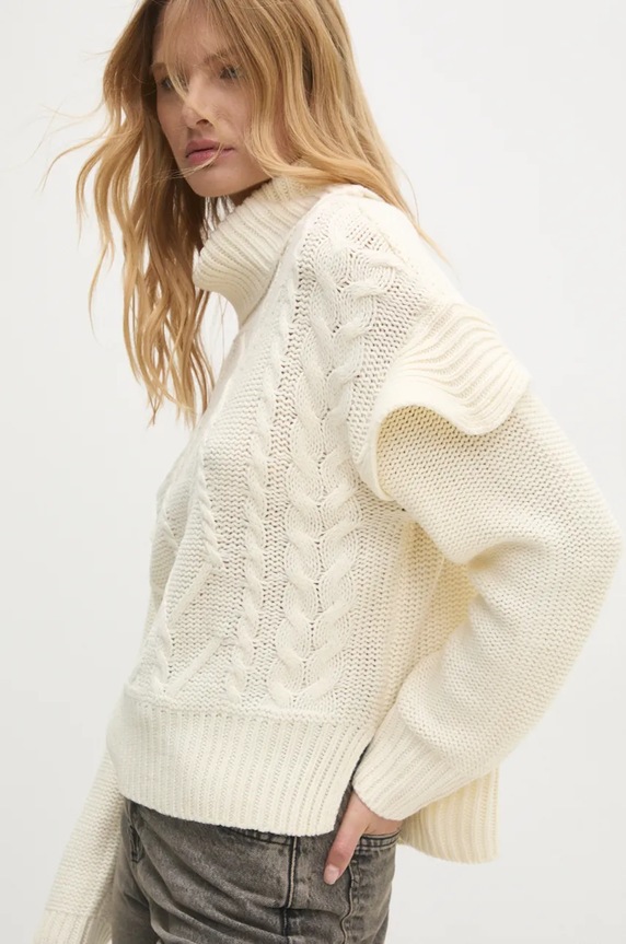 Answear.LAB sweter pozostałe beżowy LK.230CINDY.ums