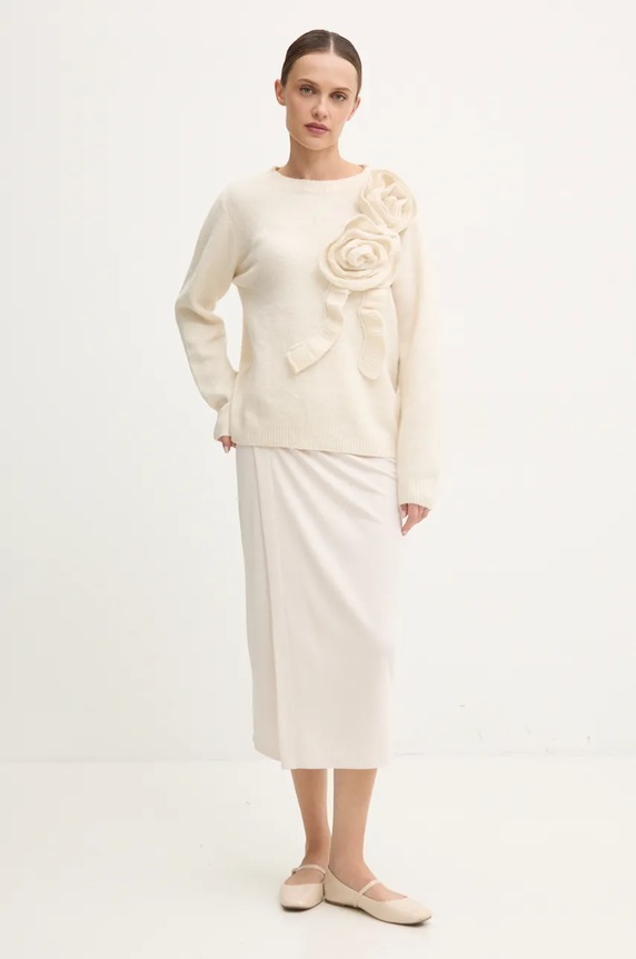 Пуловер с вълна Answear.LAB WF5274.ums бежов WZ24