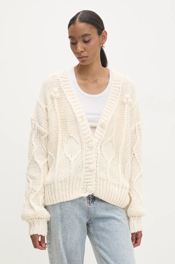 Жилетка Answear.LAB дебел бежов SP4208.UMS