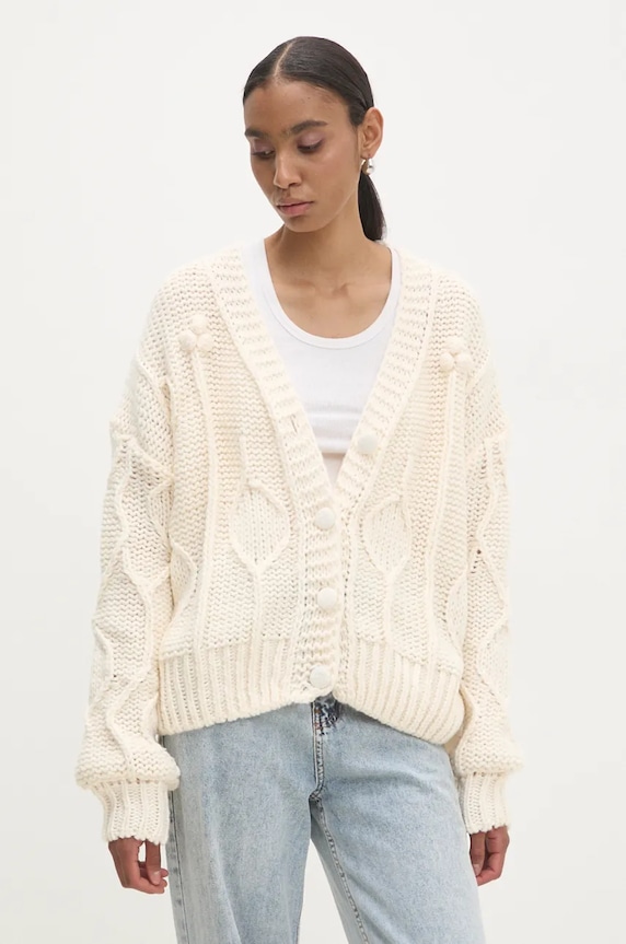 Жилетка Answear.LAB дебел бежов SP4208.UMS