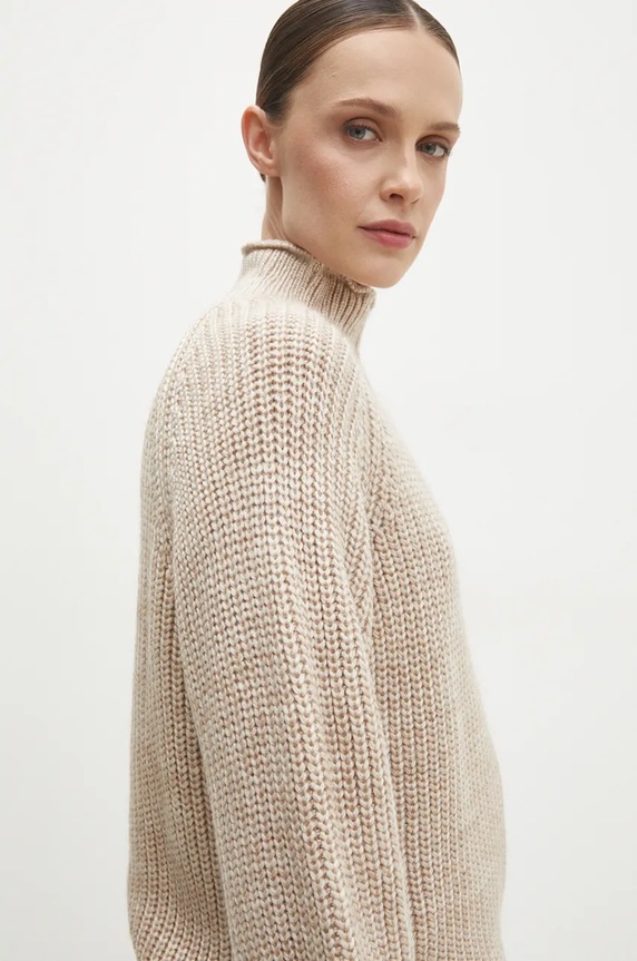 Answear.LAB sweter 21506.tms beżowy