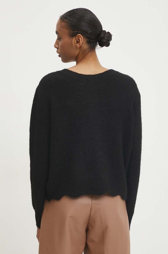 Îmbrăcăminte Answear Lab cardigan de lana lu2411.fos negru