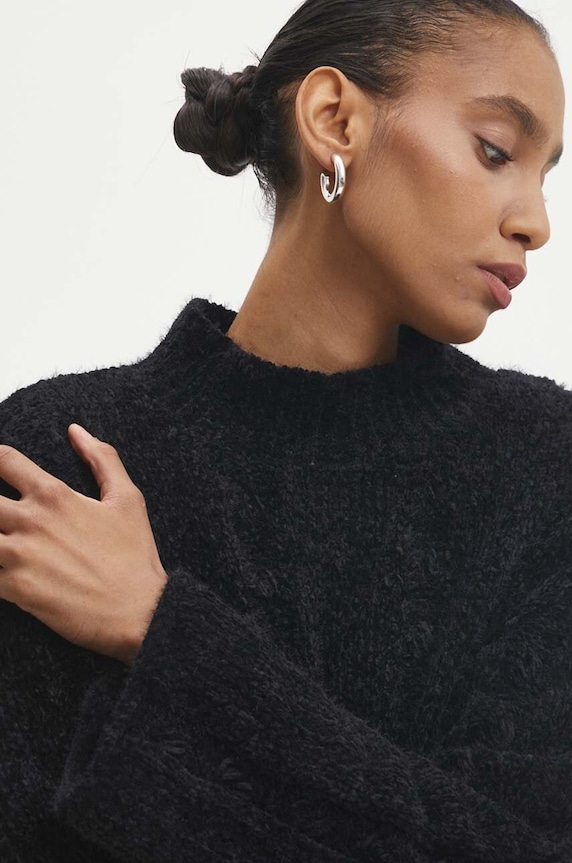 Answear.LAB sweter z wełną 2220.fos czarny WZ24