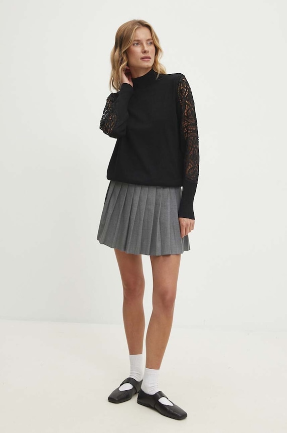 Answear Lab pulover CE24006.HLK negru WZ24