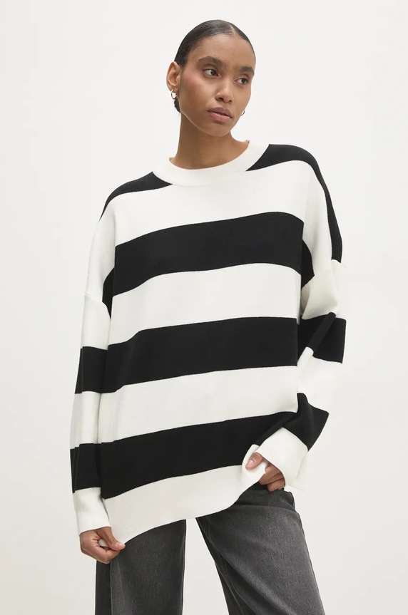 Answear.LAB sweter pozostałe czarny r.2301.flk