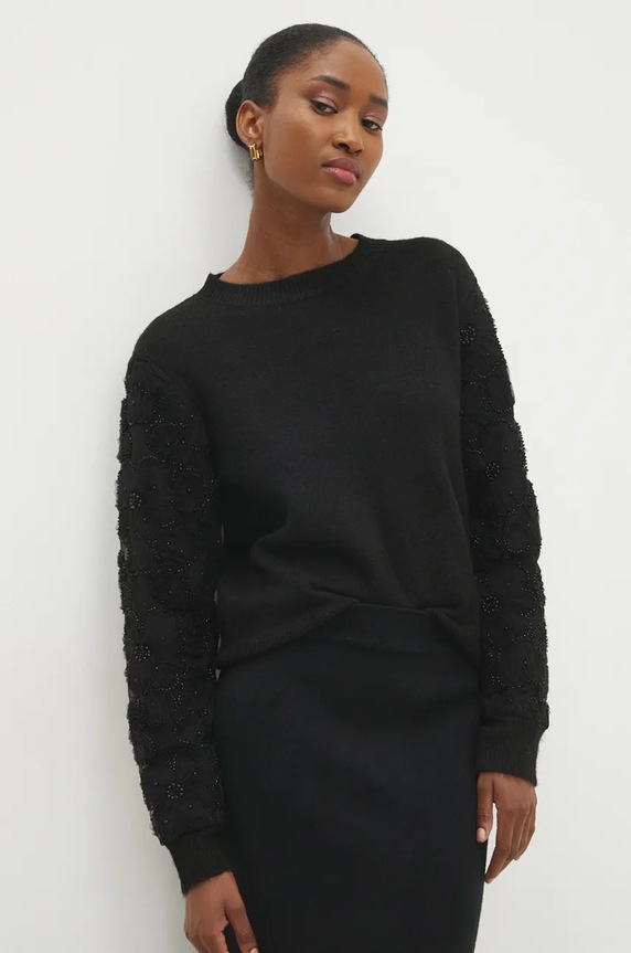 Answear.LAB sweter czarny 4432529.IKK