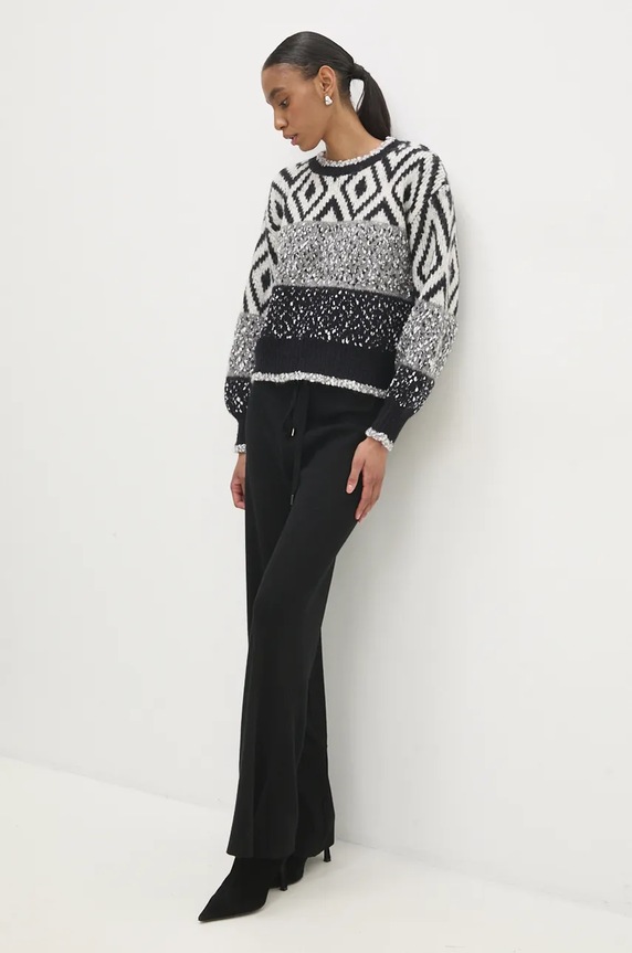 Answear.LAB sweter z wełną .043.ios czarny WZ24