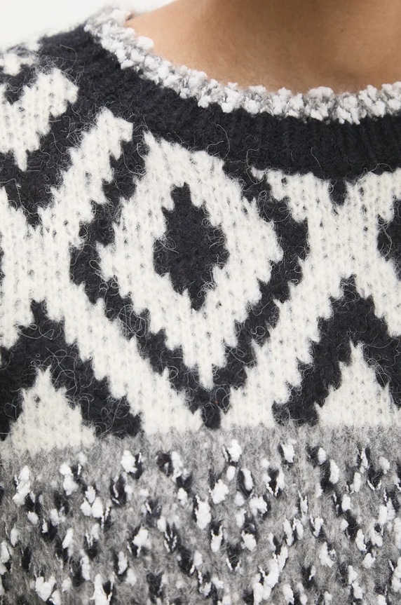 Answear.LAB sweter z wełną .043.ios czarny