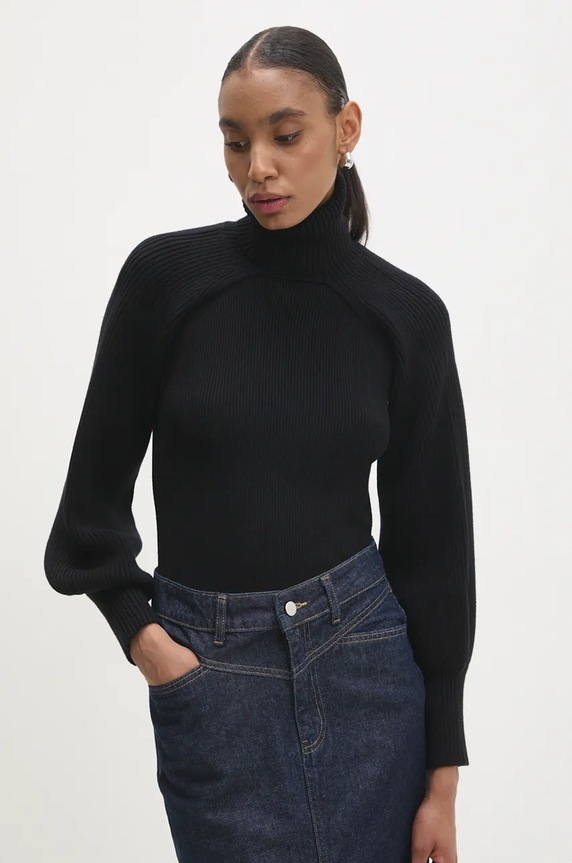 Answear.LAB kamizelka czarny LB0126AB.hos