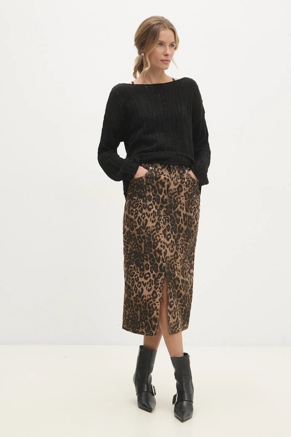 Answear.LAB sweter 8299.TLK czarny WZ24