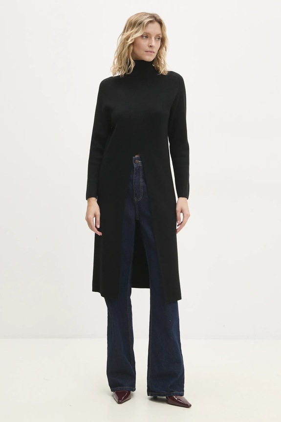 Answear.LAB sweter ms276.ilk czarny WZ24