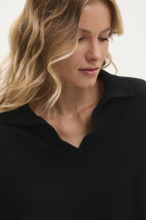 Answear.LAB sweter wełniany czarny 891724.ILK