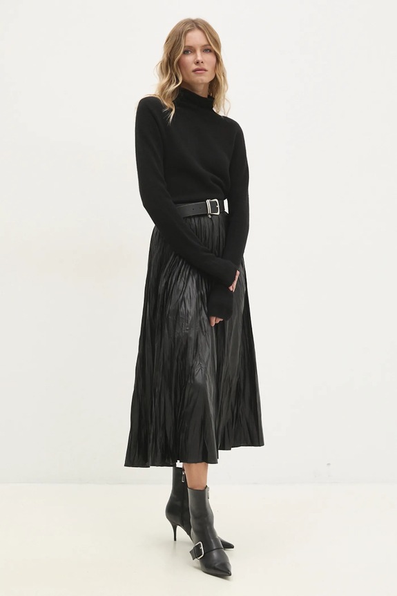 Answear.LAB sweter 8763308.ilk czarny WZ24