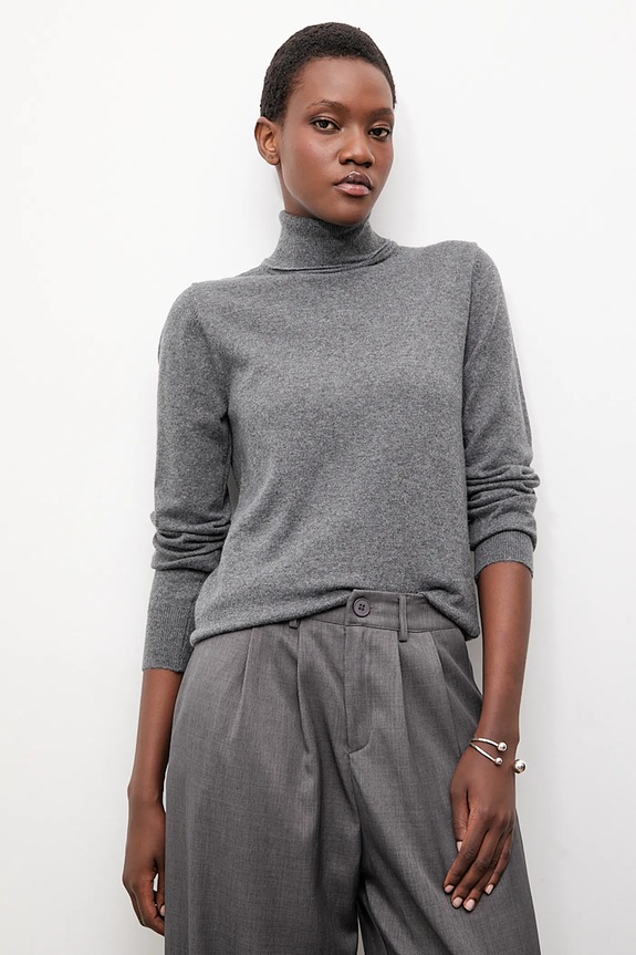 Answear Lab sweter z kaszmirem szary ASF802.flk