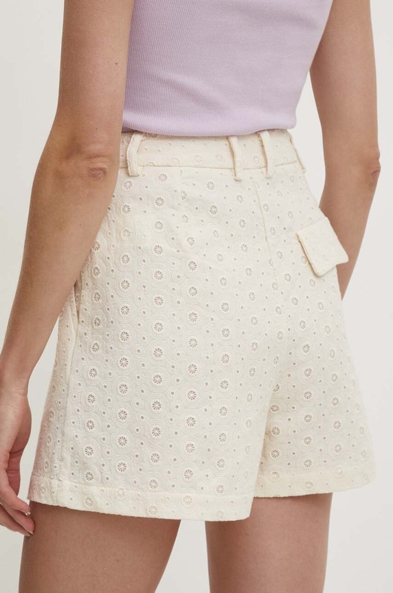 Ruházat Answear.LAB pamut rövidnadrág LYDSK13214.HWK bézs