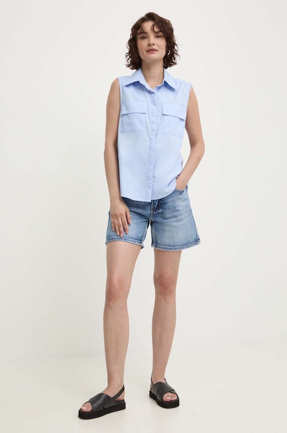 Jeans kratke hlače Answear.LAB pk2413pa.iw modra WZ24