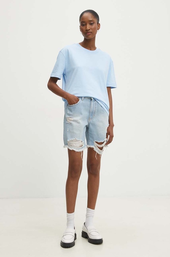 Джинсовые шорты Answear.LAB 21404.TKK голубой WZ24