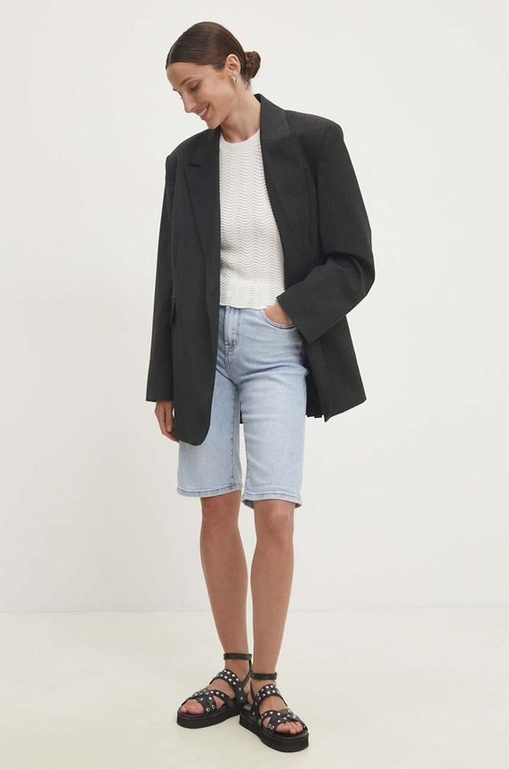 Jeans kratke hlače Answear.LAB 6950.IKK modra WZ24