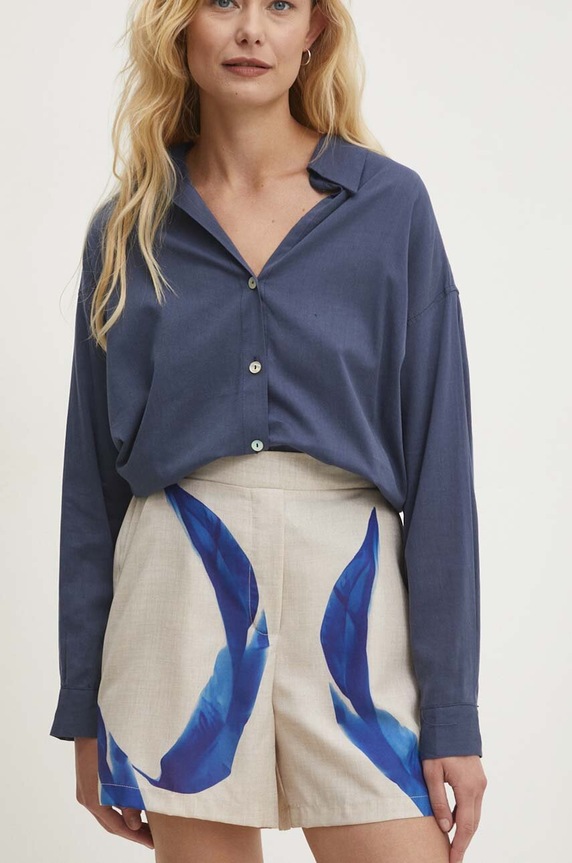 Answear.LAB szorty pozostałe niebieski rm.432.fjs