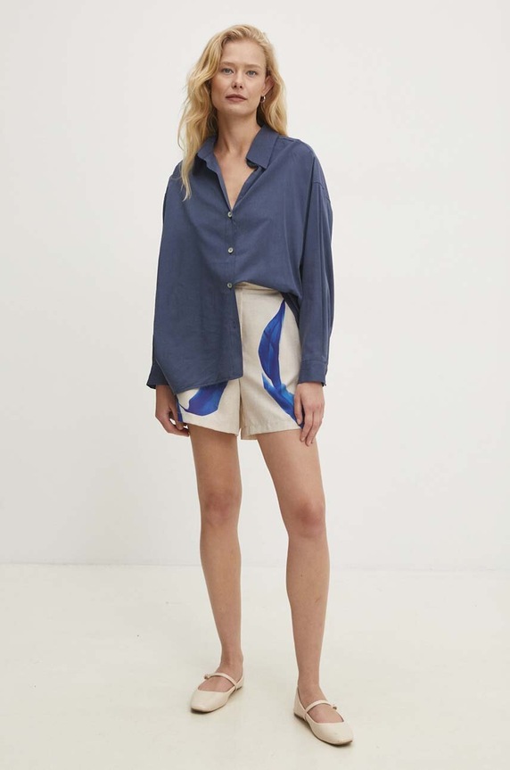 Answear.LAB szorty rm.432.fjs niebieski WZ24