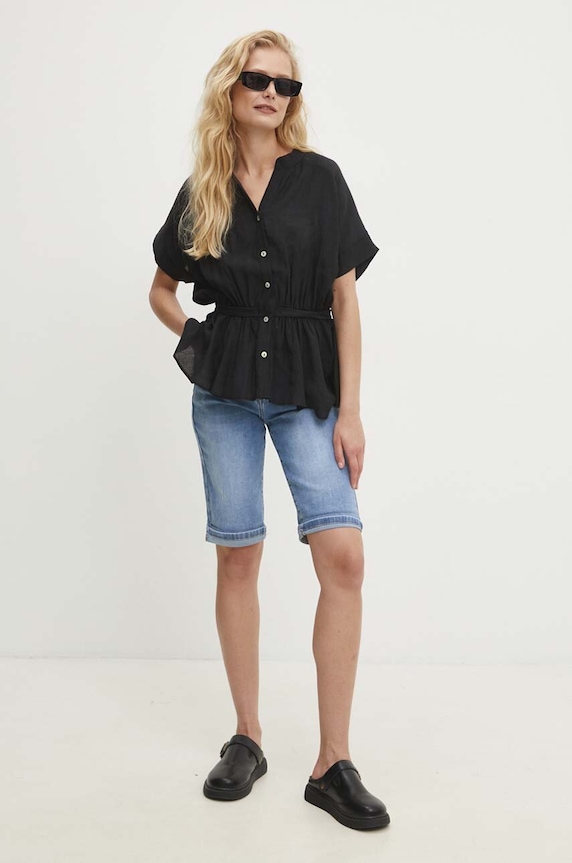 Jeans kratke hlače Answear.LAB hm5285.fh modra WZ24