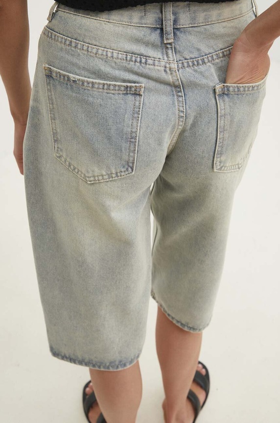 Answear.LAB szorty jeansowe niebieski s21054.ims