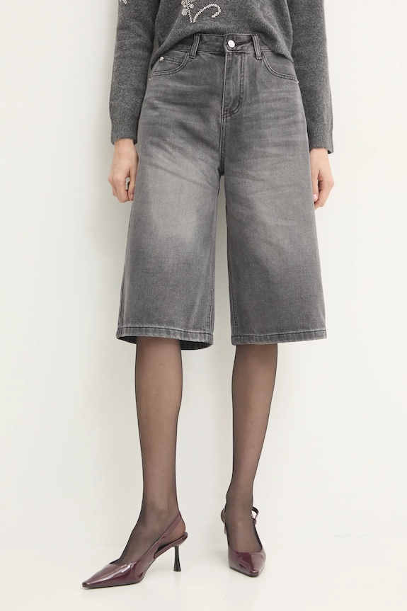Jeans kratke hlače Answear.LAB Drugo siva F229.hms
