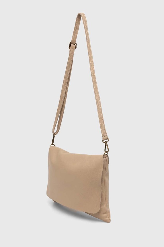 Answear.LAB bőr borítéktáska 450.HWK bézs WZ24