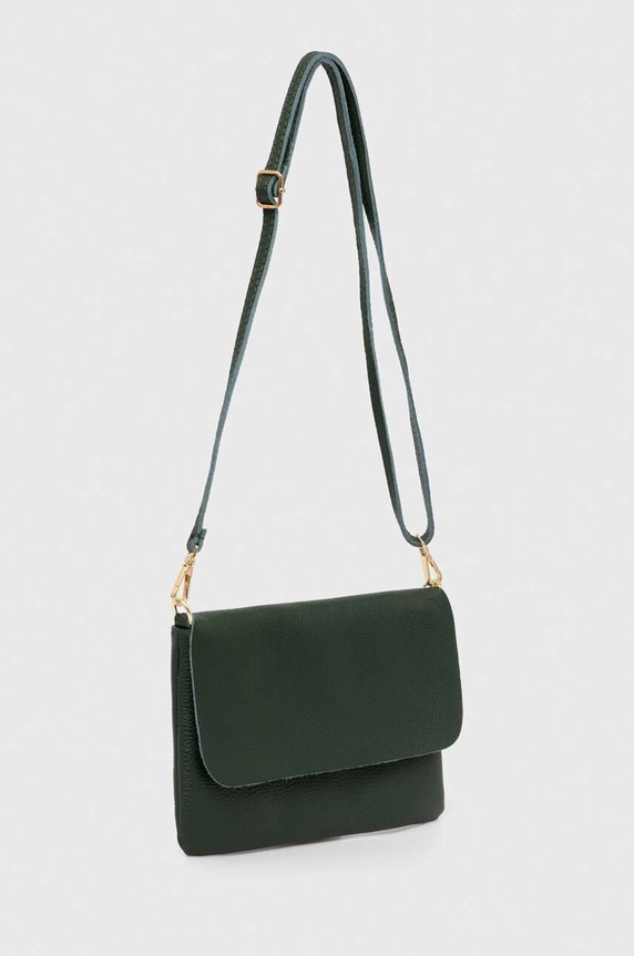 Answear.LAB torebka skórzana 433.hh zielony WW25