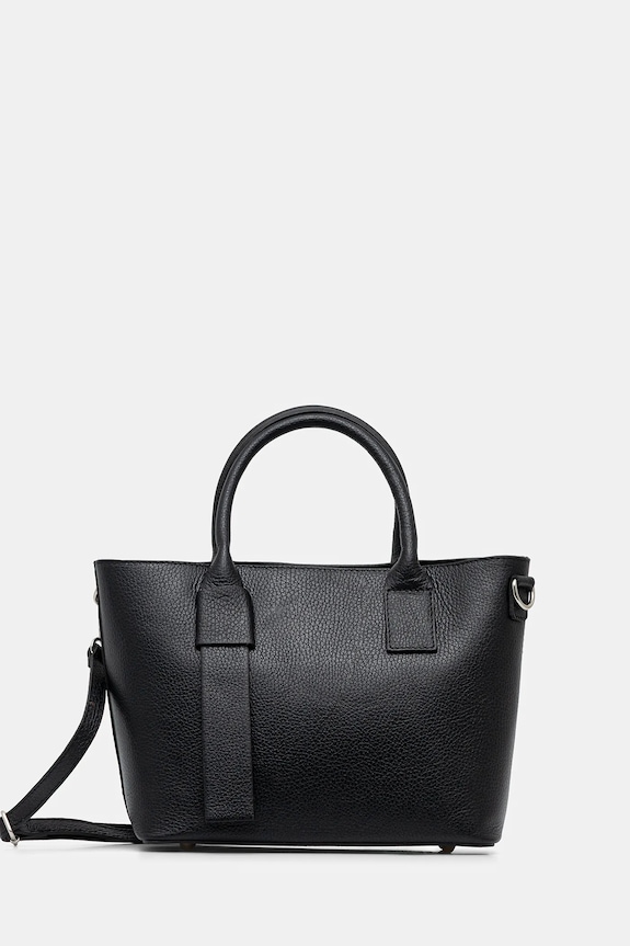 Answear Lab poseta de piele uni negru 1044.ios