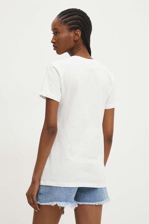 Odzież Answear Lab t-shirt bawełniany L5560.HMS biały