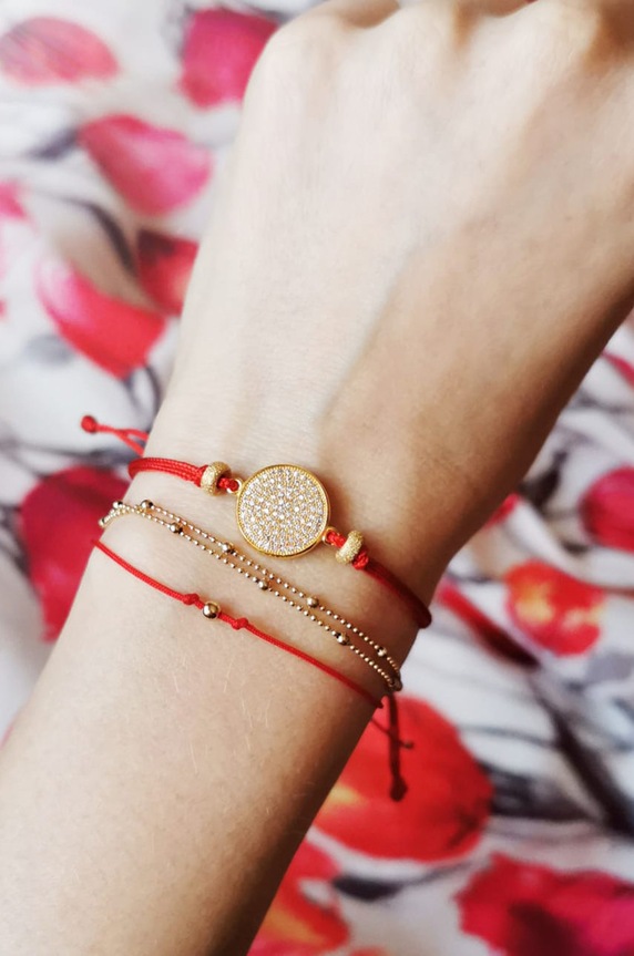 ANIA KRUK bransoletka Lucky ZAKAU0025 czerwony ZA00