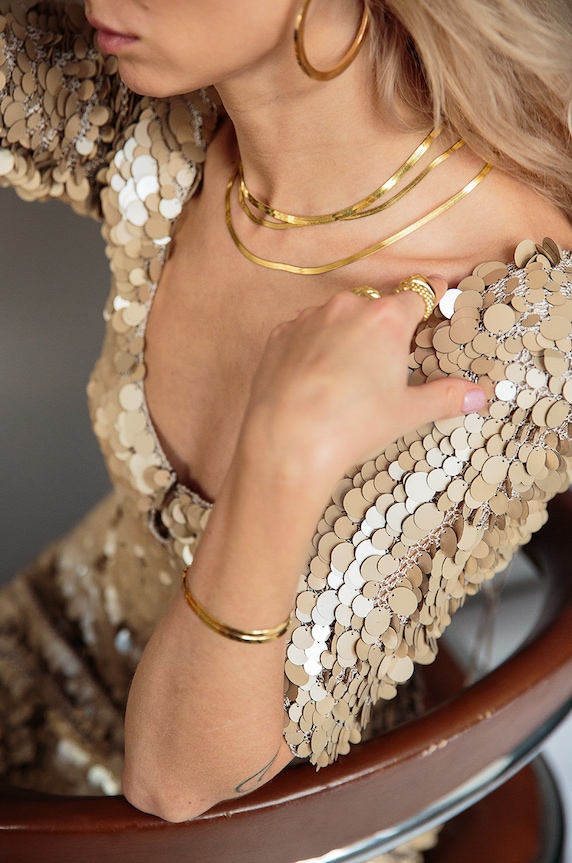 ANIA KRUK collana in argento placcato oro Vintage SMVNS1120Z oro ZA00