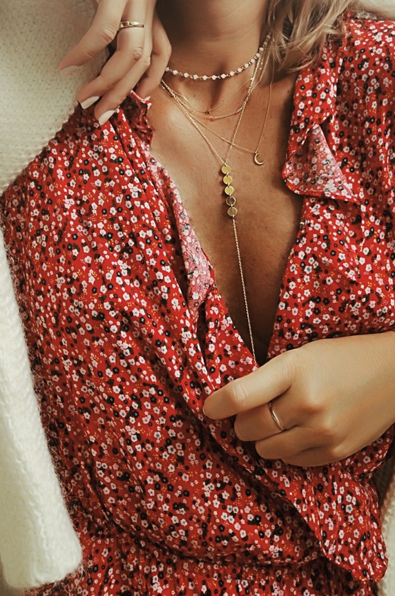 Κολιέ από επιχρυσωμένο ασήμι ANIA KRUK Oval SLTNS1780Z χρυσαφί ZS26