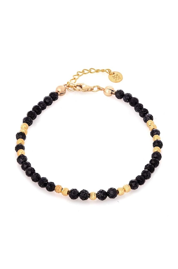 ANIA KRUK természetes kövekkel díszített karkötő Summer Gift Box arany SAKAN1310Z