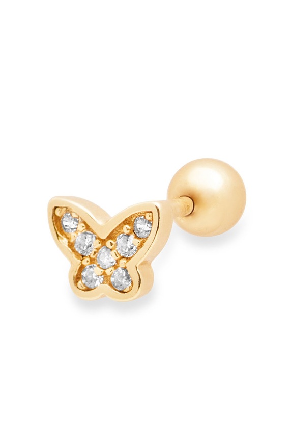 ANIA KRUK aranyozott ezüst fülbevaló Piercing Rock It aranyozott arany SRUKS0350Z