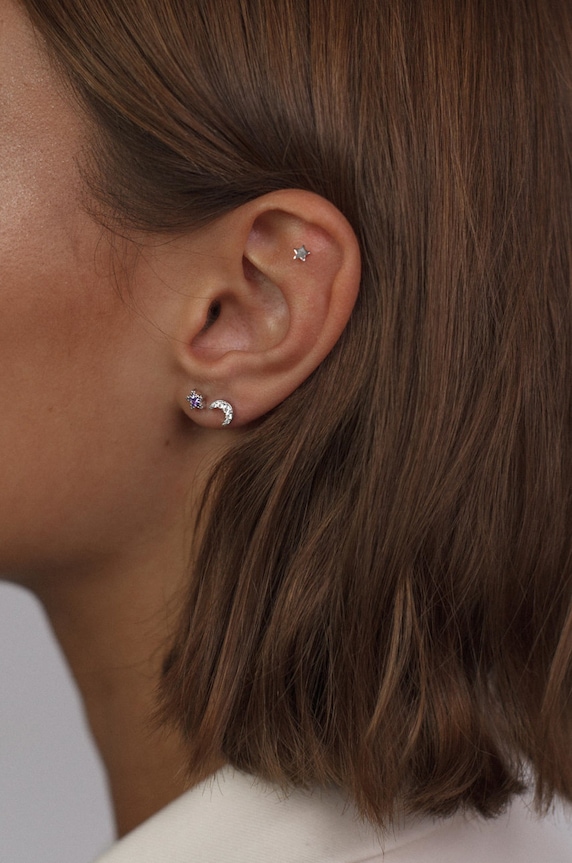 ANIA KRUK kolczyk ze srebra Piercing Rock It SRUKS0440 srebrny ZA00