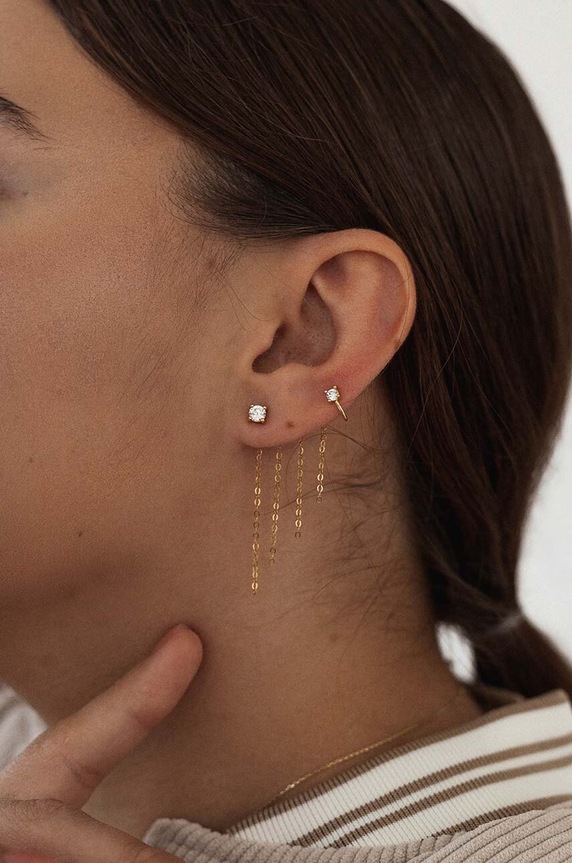 Accessori ANIA KRUK orecchino in argento placcato in oro ROCK IT SGCKC2222Z oro