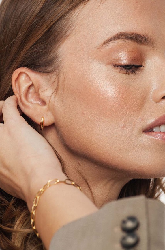 Dodaci Naušnice ANIA KRUK TRENDY MRUKM1010Z zlatna