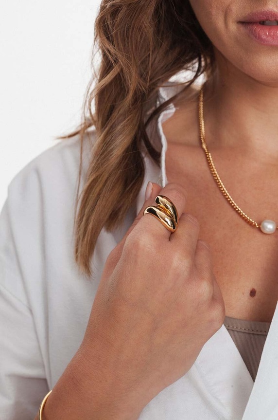 Δαχτυλίδι ANIA KRUK TRENDY MRUPM1230Z χρυσαφί ZS26