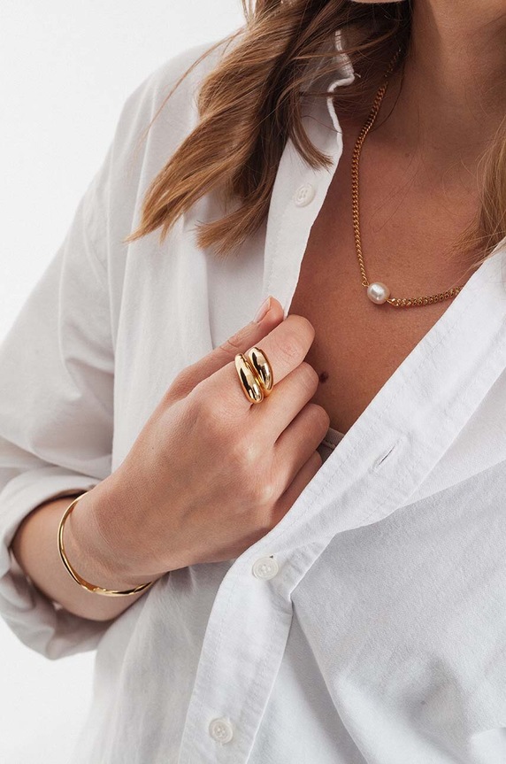 Αξεσουάρ Δαχτυλίδι ANIA KRUK TRENDY MRUPM1230Z χρυσαφί