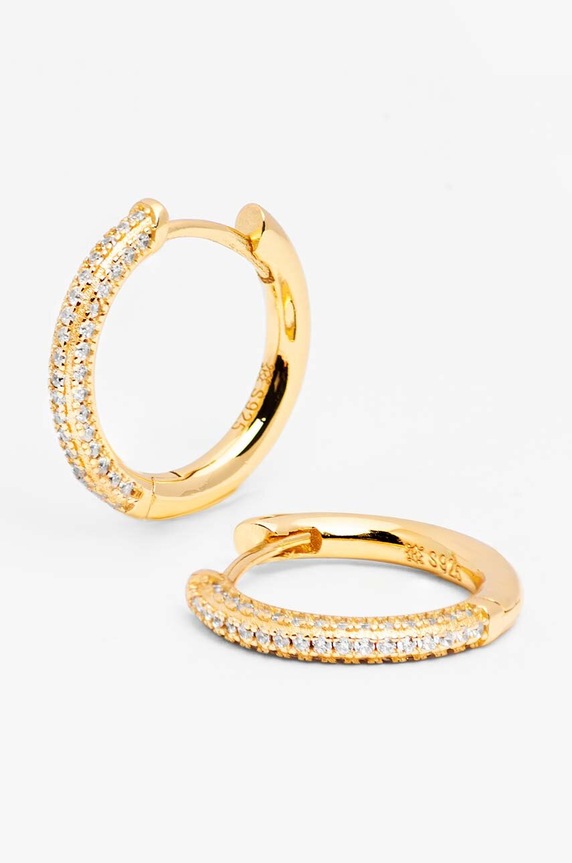Ασημένια επιχρυσωμένα σκουλαρίκια ANIA KRUK GLAMOUR SRUKC1142Z χρυσαφί ZA00